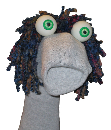 female sock puppet
